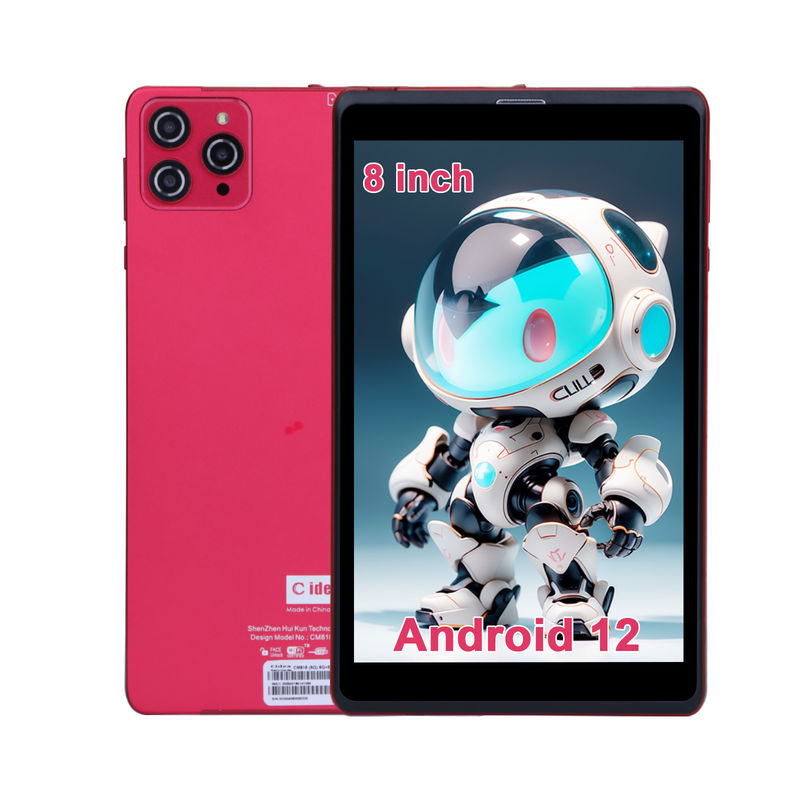 C Idea 8 ιντσών Android 12 Tablet 8GB RAM 512GB ROM 8000mAh μπαταρία 5+8MP Κάμερα για εφήβους με υποστήριξη SIM CM818-red