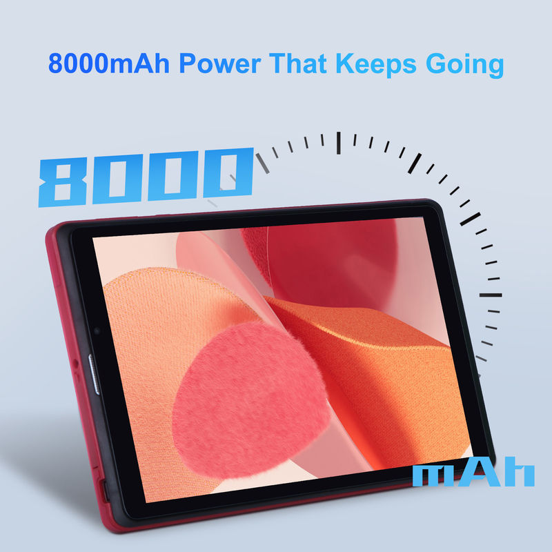 C Idea 8 ιντσών Android 12 Tablet 8GB RAM 512GB ROM 8000mAh μπαταρία 5+8MP Κάμερα για εφήβους με υποστήριξη SIM CM818-red
