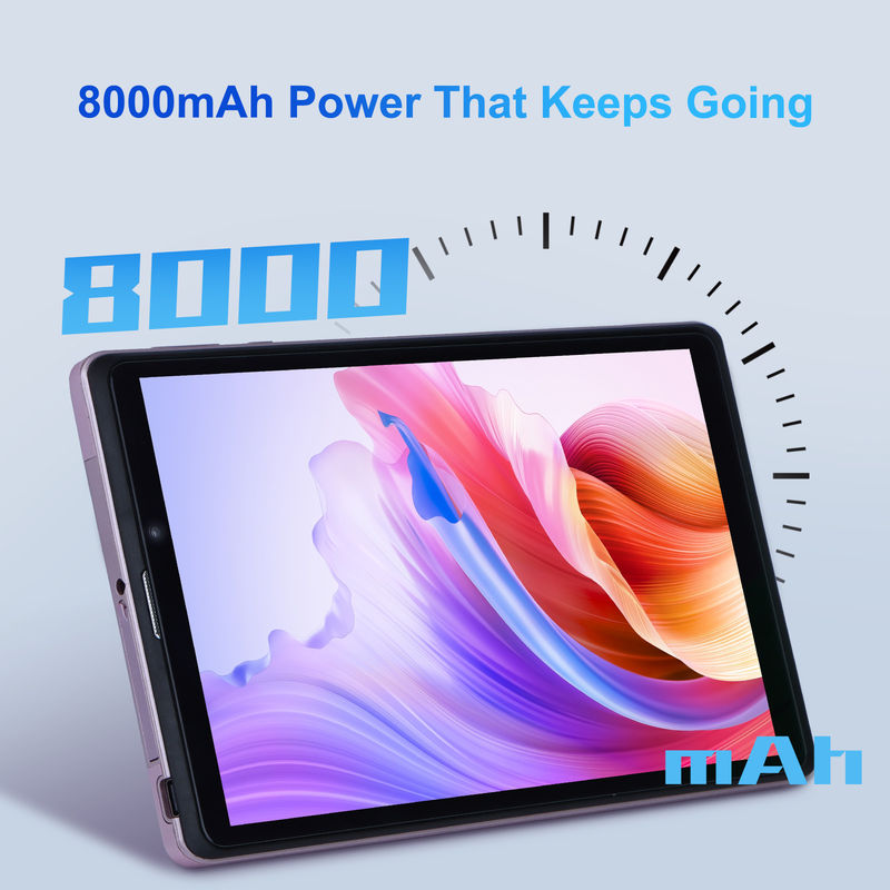 C Idea 8 ιντσών Android 12 Tablet 8000mAh μπαταρία 5+8MP κάμερα 8GB RAM 512GB ROM για εκπαίδευση μάθηση CM818-ροζ