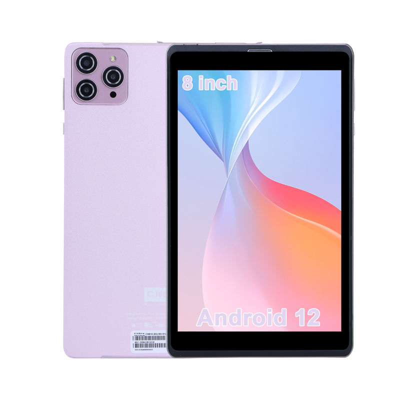 C Idea 8 ιντσών Android 12 Tablet 8000mAh μπαταρία 5+8MP κάμερα 8GB RAM 512GB ROM για εκπαίδευση μάθηση CM818-ροζ