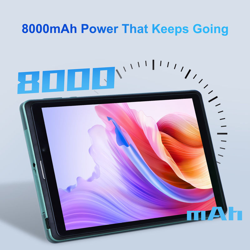 C ιδέα 8 ιντσών Android Tablet PC με Android 12 λειτουργικό σύστημα Quad Core CPU 8GB RAM 512GB Αποθήκευση IPS HD οθόνη CM818-Green