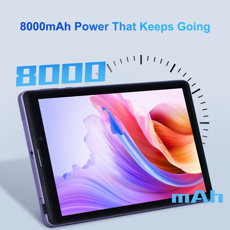 C Idea Portable 8 In Android Tablet PC 8GB RAM 512 GB Android 12 Tablet IPS HD οθόνη τετραπλό πυρήνα CM818-Πορφυρό
