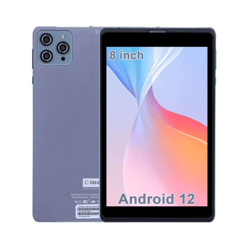C ιδέα Android Tablet PC Διπλή κάμερα 8 ιντσών 1280x800 IPS HD οθόνη Android 12 Ταμπλέτες για φοιτητές CM818-Grey