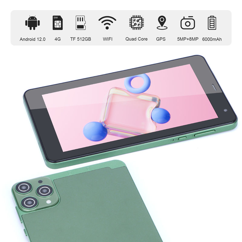C Idea 7 ιντσών Android Ταμπλέτες 6+128GB Quad Core Ταμπλέτες αφής για Studenet CM515 ((πράσινο)