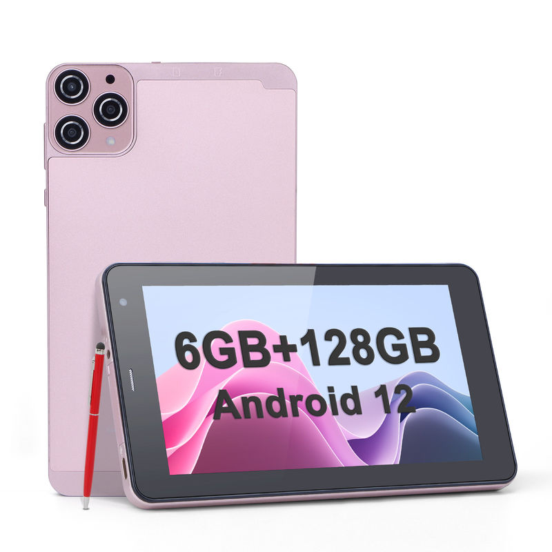 C ιδέα 7 ιντσών Android Smart Tablets 6+128GB Quad Core WiFi Tablet HD Εικόνα αφής για εφήβους CM515 ((Ροζ)