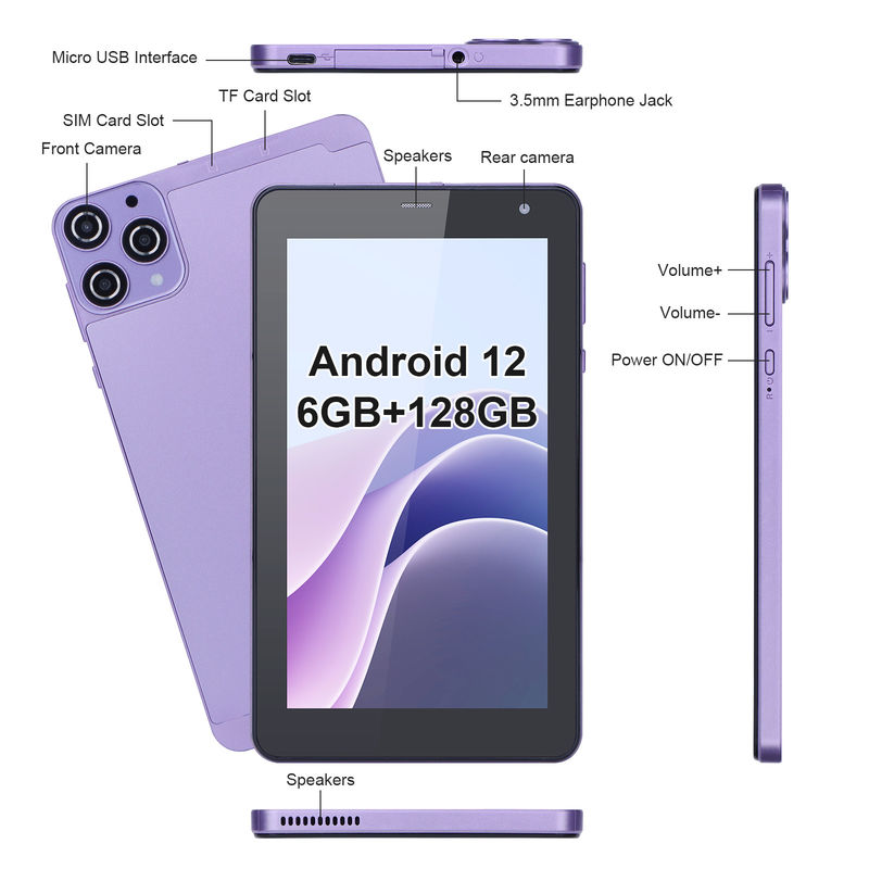 C Idea 7 ιντσών Android Tablet 512gb Quad Core Smart Tablet Πικ για φοιτητές Cm515