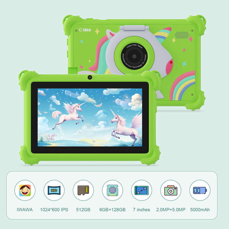 C idea Kids Tablet 2024 Εκπαιδευτική διασκέδαση με HD οθόνη και προστατευτική θήκη Tablet CM88