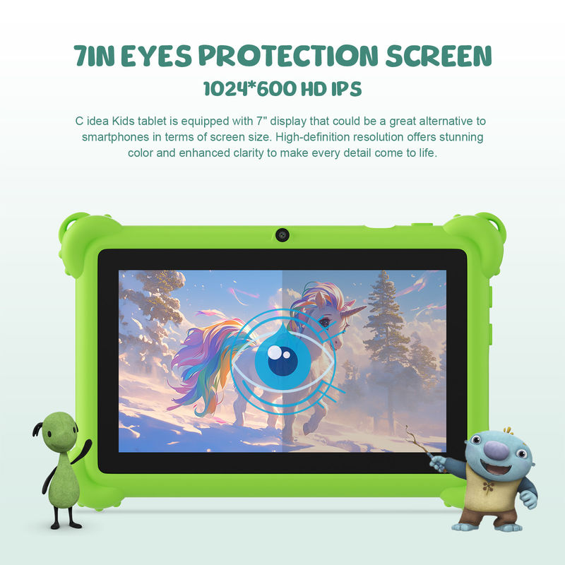 C idea 2024 Kids Learning Tablet Android 12 Προεγκατεστημένες εφαρμογές και ανθεκτικό σχεδιασμό CM88