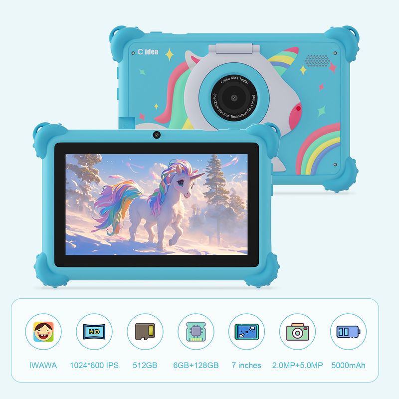 C ιδέα 2024 Παιδιά Μάθηση Tablet Bright Display Προστατευτική θήκη και Android 12 Performance CM88