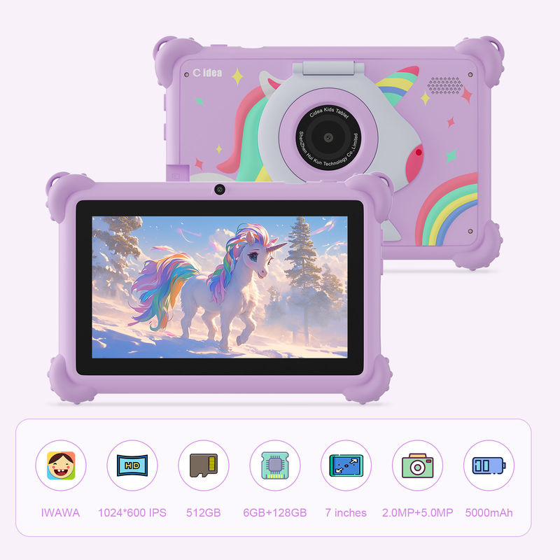 C ιδέα 2024 Παιδιά Tablet Ιδανικό δώρο με Android 12 Εκπαιδευτικές εφαρμογές και ανθεκτική περίπτωση Πινακίδιο Kidspad CM88