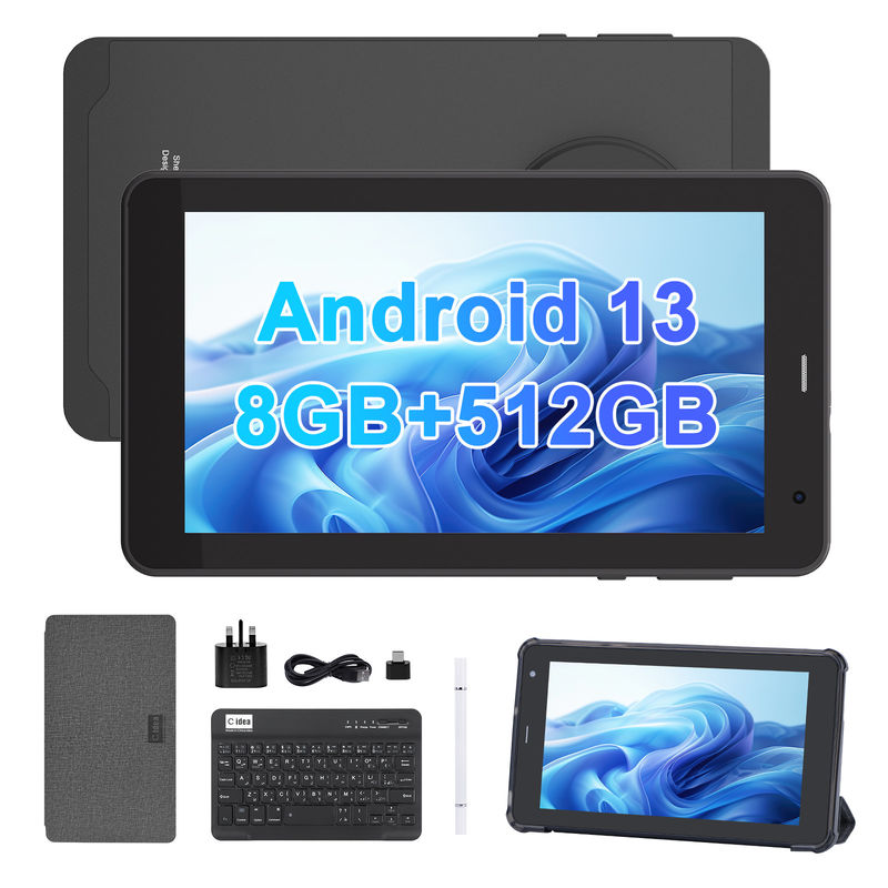 C Idea Android 13 Tablet 512GB με SIM 7 ιντσών Tablet PC για φοιτητές CM518 Pro Μαύρο