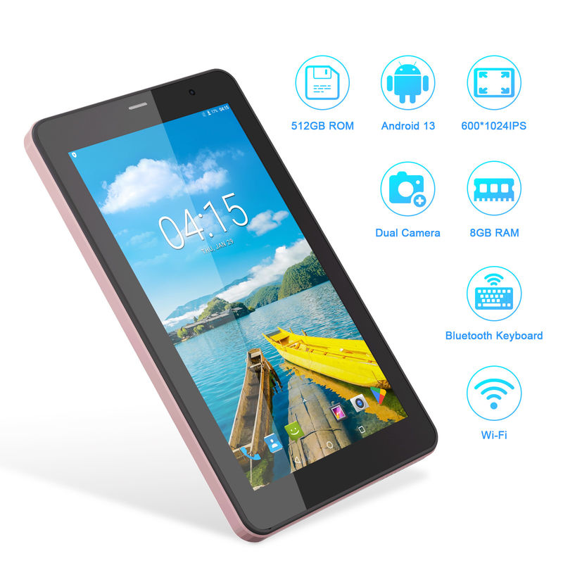C Idea 7 ιντσών Ταμπλέτες με SIM Wifi Android Ταμπλέτα PC για φοιτητές CM518 Pro Pink