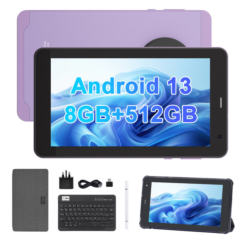C Idea Android 13 με 6000mAh 7 ιντσών Ταμπλέτες Εκπαιδευτικό Tablet PC με Pen CM518 Pro Purple