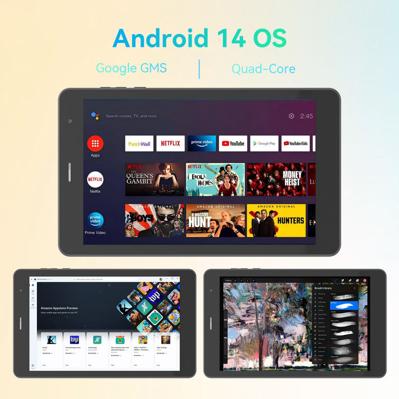 C Idea Quad Core Android Tablet Φορητό 8 ιντσών Tablet για φοιτητές με SIM CM828 Μαύρο