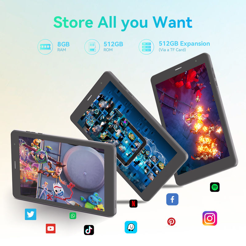 C Idea Quad Core Android Tablet Φορητό 8 ιντσών Tablet για φοιτητές με SIM CM828 Μαύρο