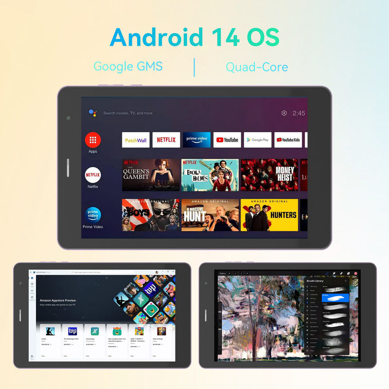 C Idea 8in Tablet Παιχνίδια Εκπαίδευση Android Tablet Για Φοιτητές Με Sim Και Wifi CM828 Purple