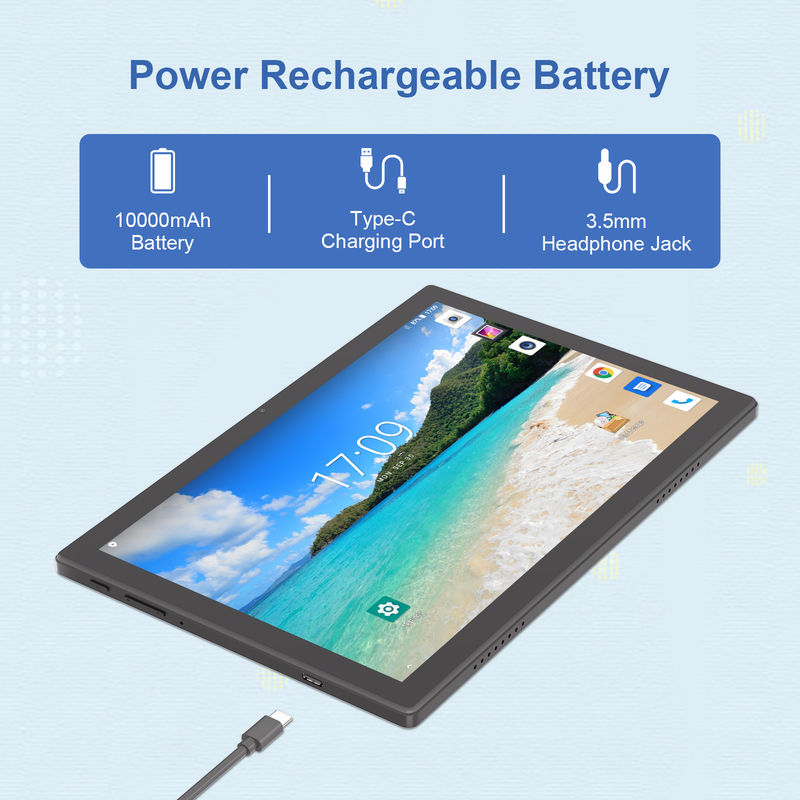 C Idea 10,1 ιντσών Wifi Εκπαιδευτικό Android Tablet PC με Sim Υποστήριξη πληκτρολόγιο M8200 Plus Μαύρο