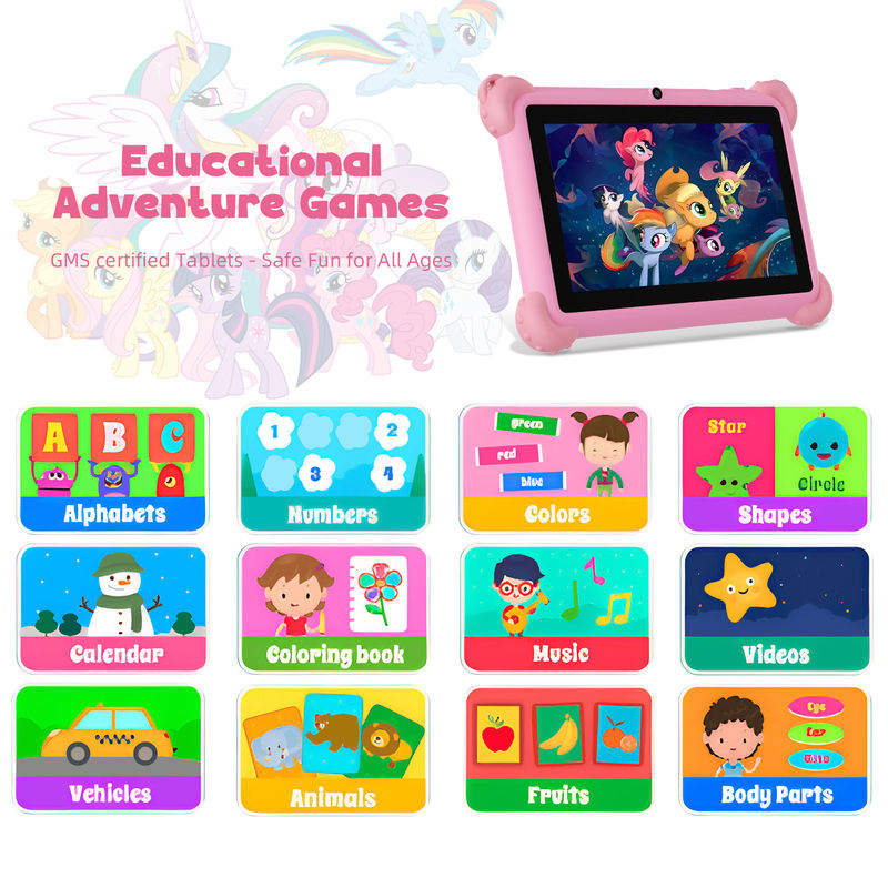 C Idea Android 13 Kids Tablet 4+32GB Educational Tablet Kidspad με φιλικό APP CM91 ροζ