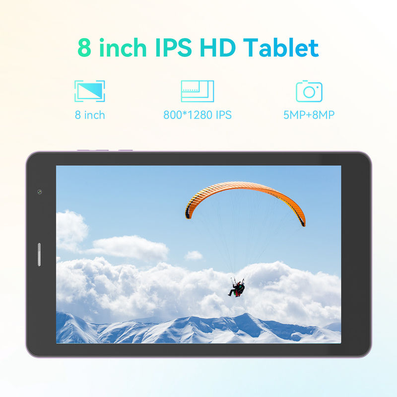 C Idea 8 ιντσών 8+512gb 8000mah 5+8MP Διπλή κάμερα Android Tablet PC με Sim Για φοιτητές CM828 Purple