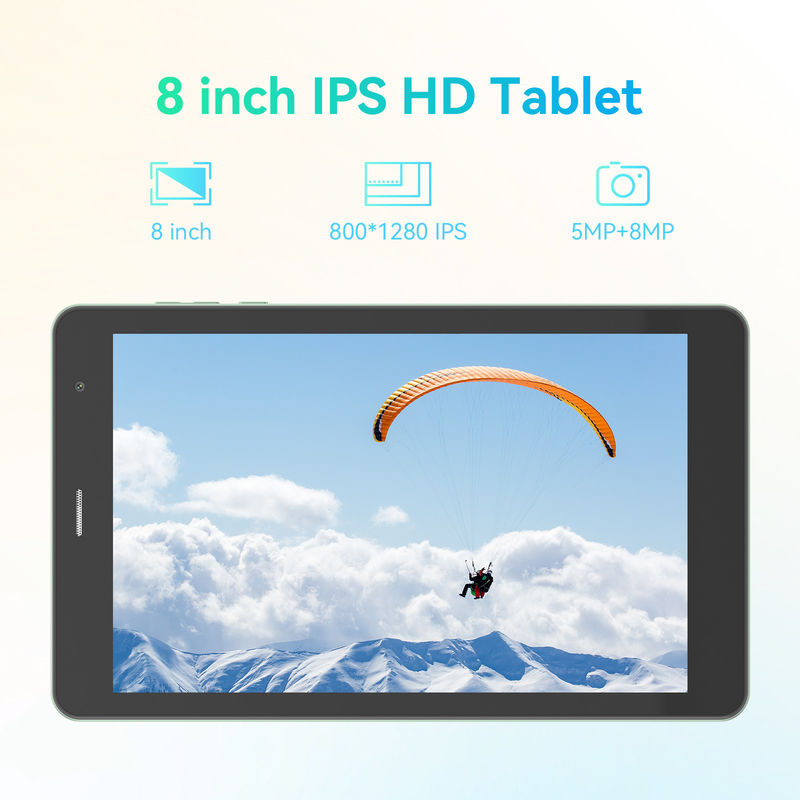 C Idea Wholesale Tablet 8 ιντσών 800*1280HD IPS Διπλή κάμερα Android Tablet PC με Sim για μάθηση CM828 Πράσινο