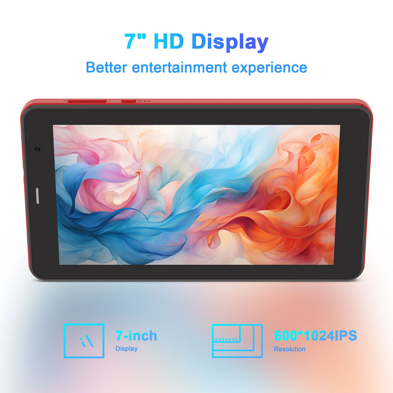 C Idea 7 ιντσών Android 13 Tablet, διπλές κάμερες, υποστήριξη Sim, ταμπλέτες αφής για φοιτητές CM518pro Red