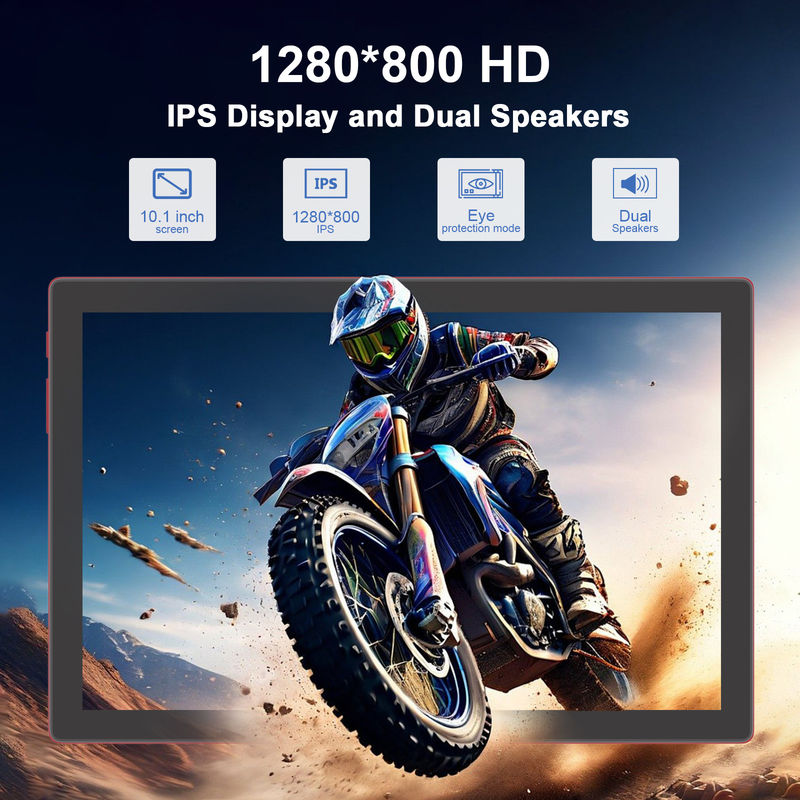 C Idea 10,1 ιντσών Android 14 Smart Tablet PC με υποστήριξη διπλής SIM CM8200Plus κόκκινο