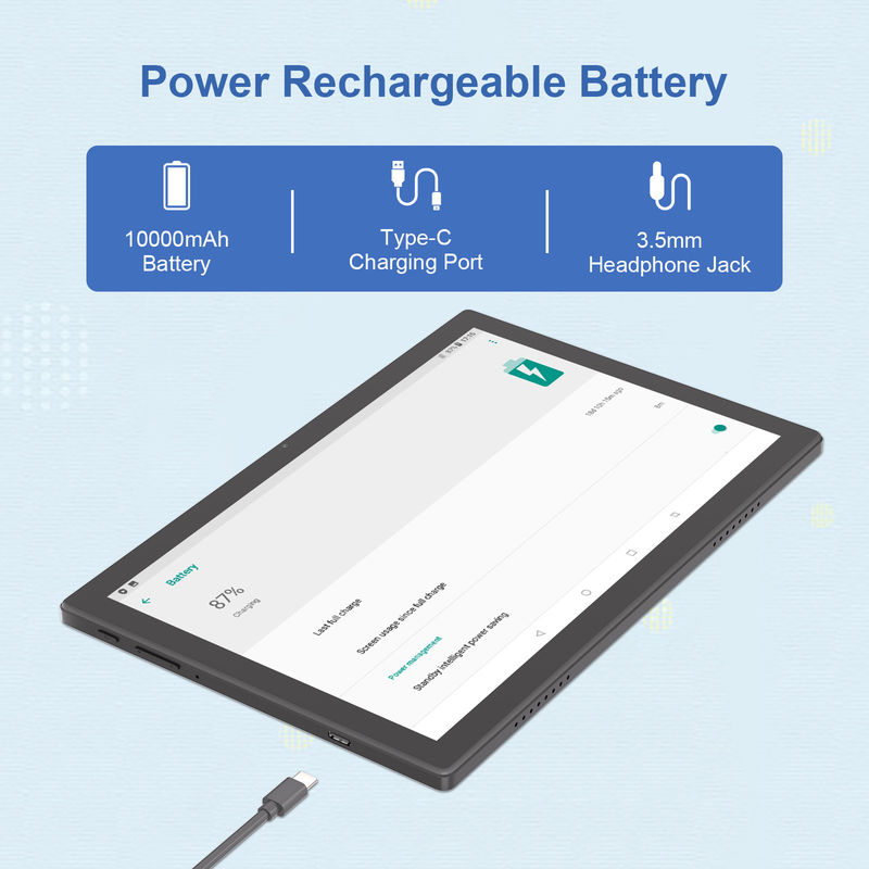 C Idea 10,1 ιντσών Wifi Tablet με υποστήριξη Sim πληκτρολόγιο Εκπαιδευτικό Android Tablet Pc M8200 Plus Μαύρο