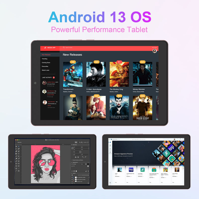 C Idea Android Tablet IPS Εικονίδιο με υποστήριξη SIM 9 ιντσών Tablet PC για εφήβους CM935 ροζ