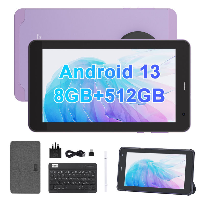 C Idea Android 13 Με 6000mAh 7 ιντσών Ταμπλέτες Εκπαιδευτικό Tablet PC CM518 Pro Purple