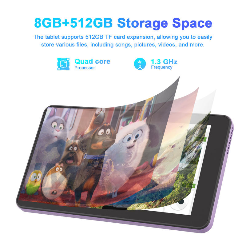 C Idea Android 13 Με 6000mAh 7 ιντσών Ταμπλέτες Εκπαιδευτικό Tablet PC CM518 Pro Purple