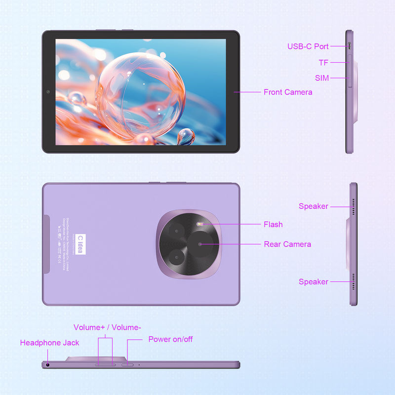 C Idea 9 Inch Tablet 5MP+8MP Εκπαιδευτικό Tablet για εφήβους με πένα CM935 Purple