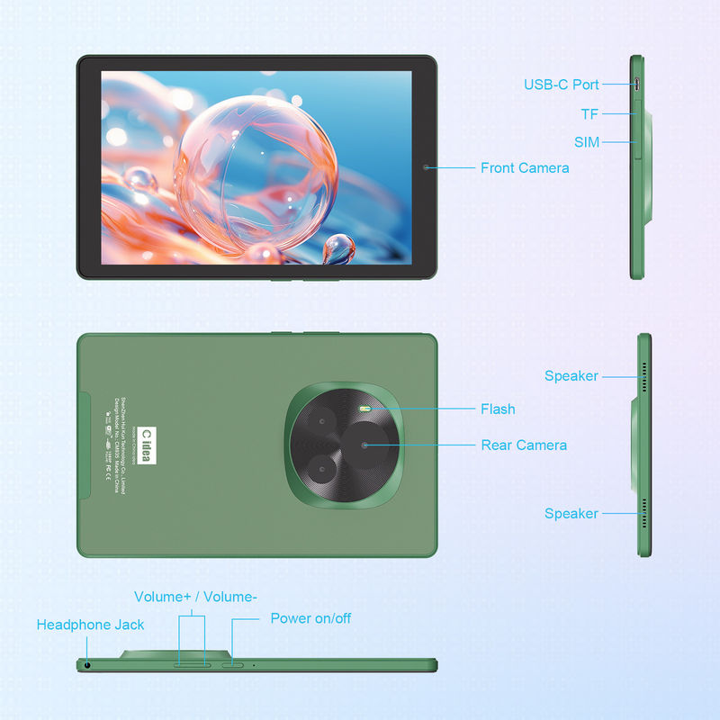 C Idea 5G Εκπαιδευτικό Ταμπλέτ 800x1280 IPS Ταμπλέτ με οθόνη αφής με stylus pen CM935 πράσινο