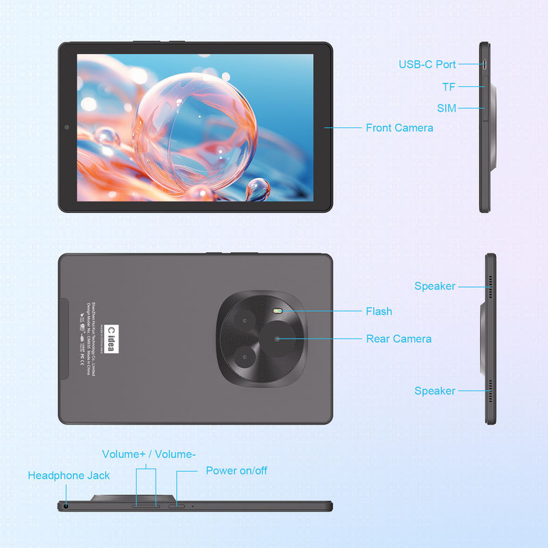 C Idea Android Tablet IPS Screen Smart Tablet PC με Sim Για τους μαθητές της εκπαίδευσης CM935 Μαύρο