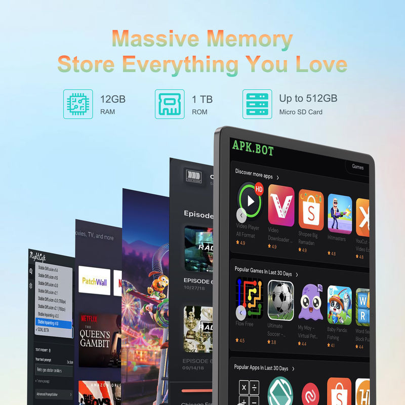 C Idea 14 ιντσών Tablet Μεγάλη αποθήκευση 1200*1920 FHD Screen Android Tablet PC CM14000 plus
