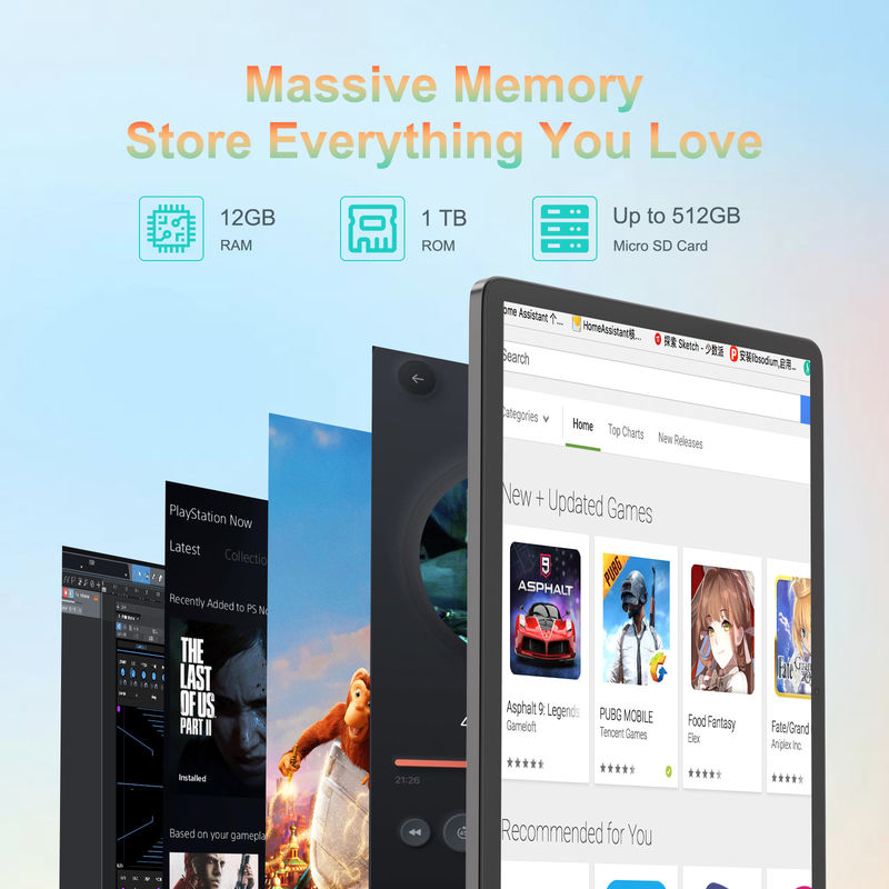 C Idea 14 Inch Tablet Νέο Android Tablet PC για ενήλικες Εργαζόμενοι CM14000 plus Μαύρο