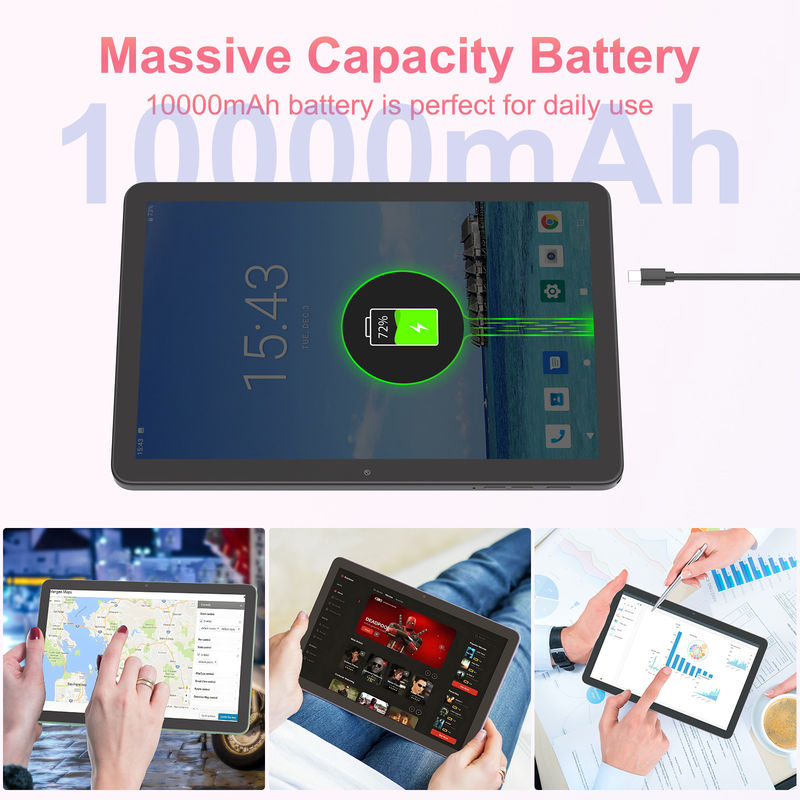 C Idea 10,1 ιντσών 5G Tablet με υποστήριξη Sim πληκτρολόγιο Εκπαιδευτικό Android Tablet Pc M8300 Plus Μαύρο