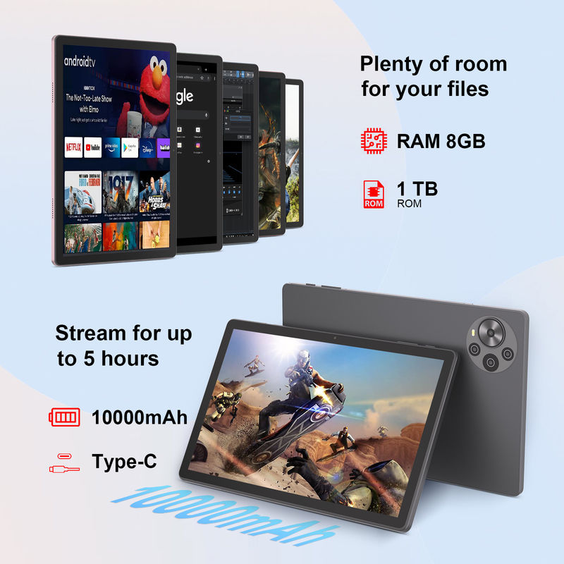C Idea 10,36 ιντσών Tablet PC 2K Screen Νέο Android Tablet για φοιτητές Cm10500 Plus Γκρίζο