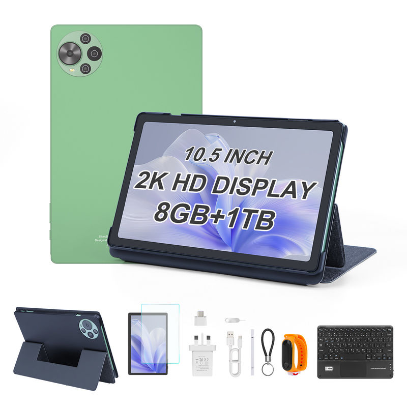 C Idea Νέοτερο Tablet PC 10.5 ιντσών Android 14 με οθόνη αφής 2K με SIM CM10500 Plus πράσινο