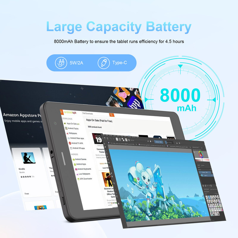 C Idea 5G WiFi Tablet Για Μαθητές Με Υποστήριξη SIM 8 Ίντσας Tablet PC CM817Pro max