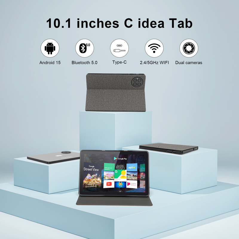 C Idea 10,1 ιντσών Android 15 Tablet 8GB RAM 1TB ROM μοντέλο CM8800plus Μαύρο