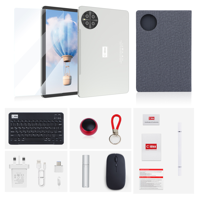 C Idea 10.1 ιντσών SIM Tablet WIFI Android Tablet με stylus pen CM8800plus Ασημένιο