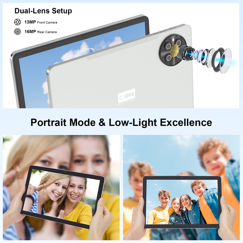 C Idea 10.1 ιντσών SIM Tablet WIFI Android Tablet με stylus pen CM8800plus Ασημένιο