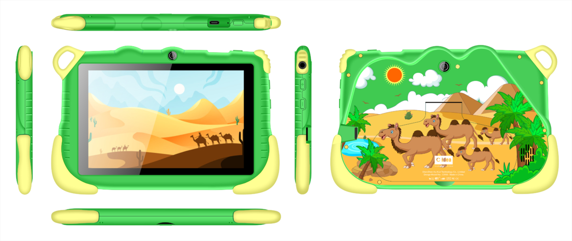 Νέα Ταμπλέτα C Idea 6+128GB Android 12 Tablet Kidspad με Εκπαιδευτικό APP CM85 πράσινο