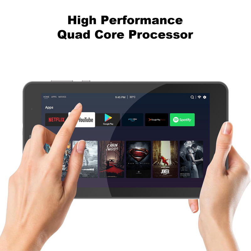 C ιδέα 7 ιντσών Wifi Tablet με Κεφάλαιο 8+256GB Αποθήκευση Quad Core Processor 600x1024 IPS Εικονική οθόνη CM516 ασήμι