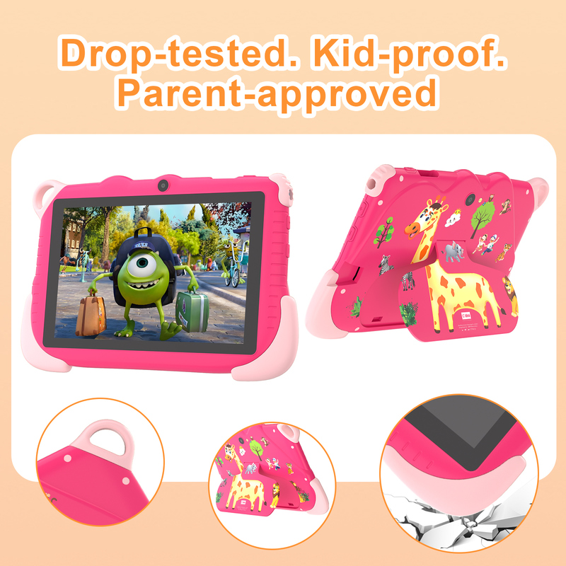 C Idea 7 ιντσών Android 15 Εκπαιδευτικό Έξυπνο Tablet Για Μαθητές CM78 ροζ