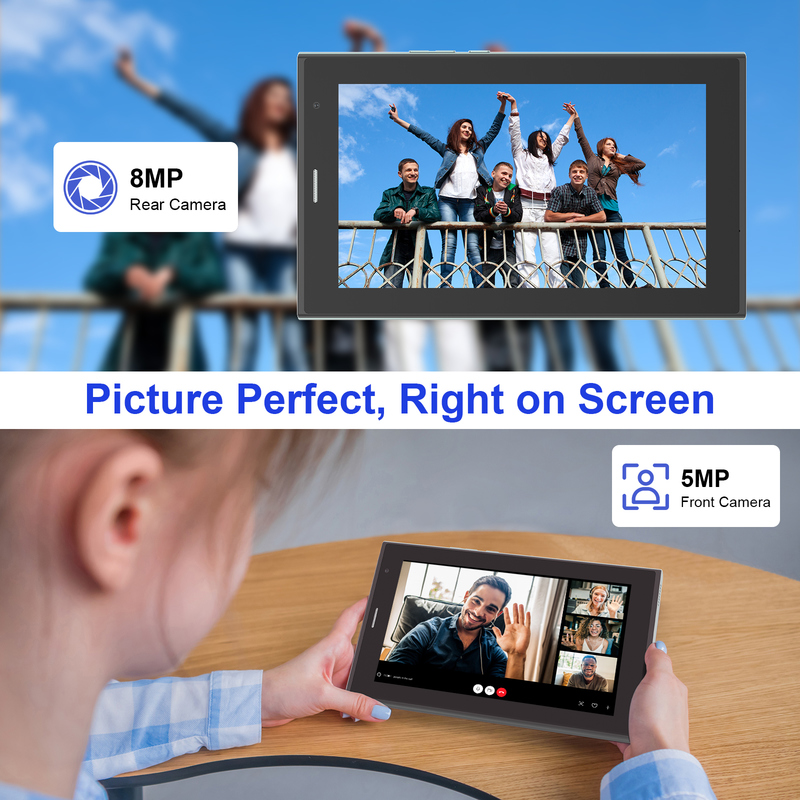 C ιδέα 7 ιντσών Wifi Tablet με θήκη 8+256GB Αποθήκευση Quad Core Processor 600x1024 IPS Εικονική οθόνη CM524 πράσινο