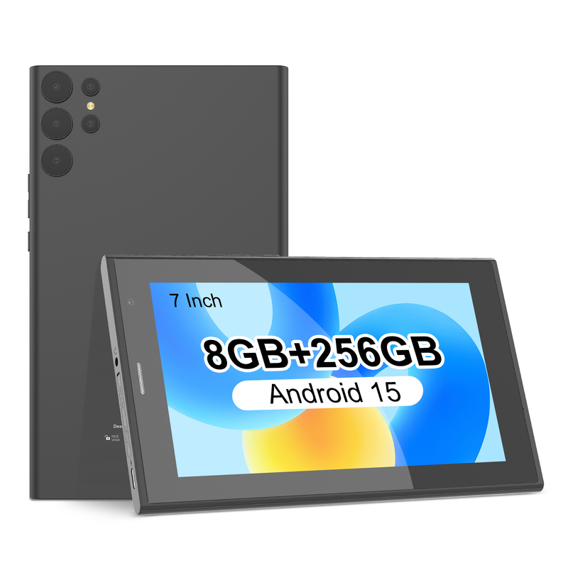 C ιδέα 7 ιντσών Wifi Tablet με θήκη 8+256GB Αποθήκευση Quad Core Processor 600x1024 IPS Εικονική οθόνη CM524 μαύρο