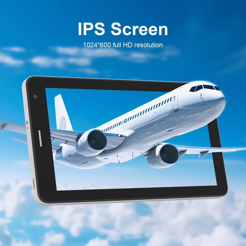 C idea 7 ιντσών Wifi Tablet με θήκη 8+256GB Αποθήκευση Τετραπύρηνος Επεξεργαστής 600x1024 IPS Οθόνη αφής CM528 λευκό