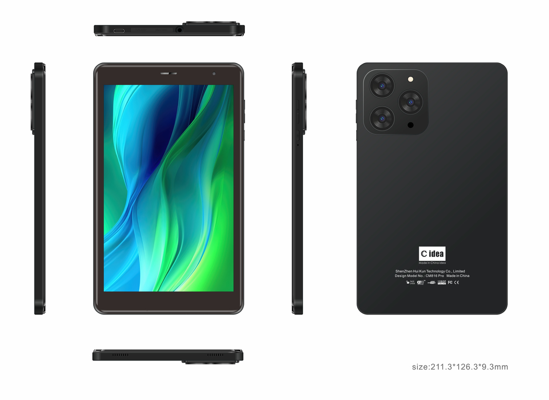 C idea Tablet 8 ιντσών Wifi με 8+512GB Αποθήκευση Τετραπύρηνος Επεξεργαστής 800x1280 IPS Οθόνη Αφής CM816 PRO