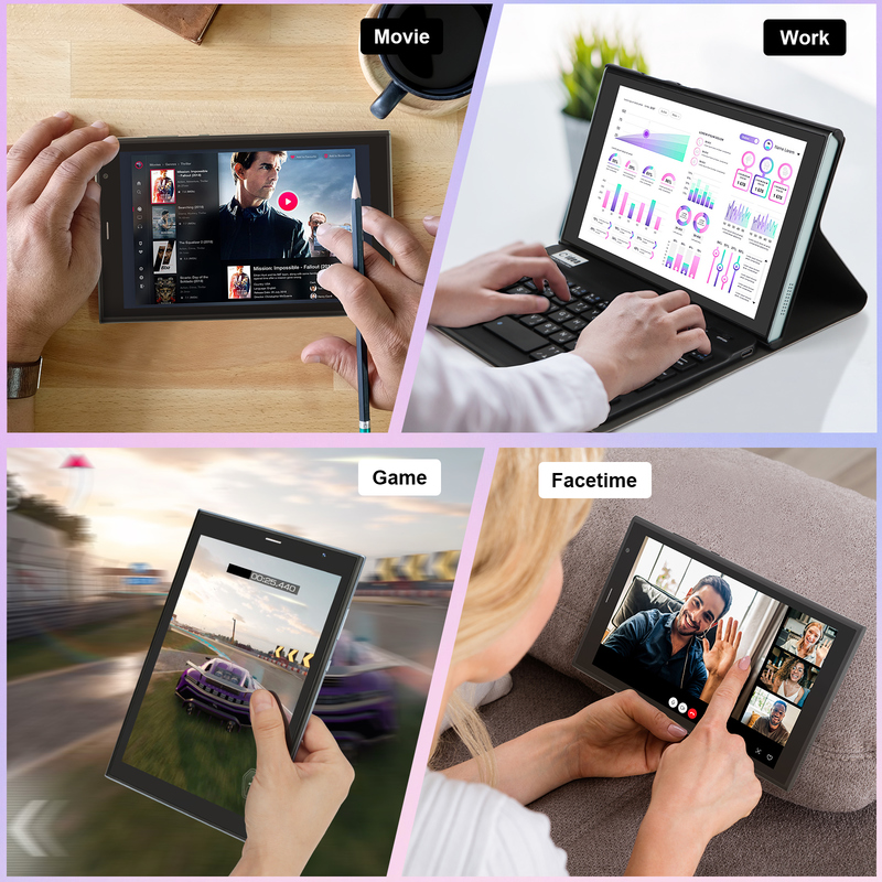 C idea Tablet 8 ιντσών Wifi με 8+512GB Αποθήκευση Τετραπύρηνος Επεξεργαστής 800x1280 IPS Οθόνη αφής μπλε CM824